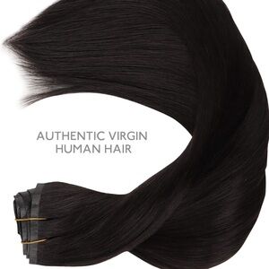18 Inch 130g 7pcs Natural Black Hair Extensions Clip in Human Hair…